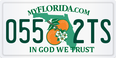 FL license plate 0552TS