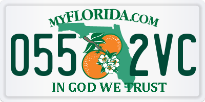 FL license plate 0552VC