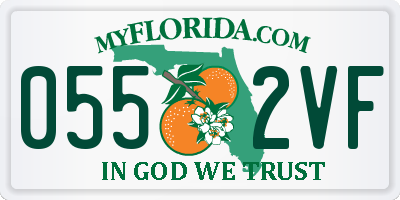 FL license plate 0552VF