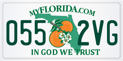 FL license plate 0552VG