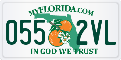 FL license plate 0552VL