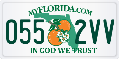 FL license plate 0552VV