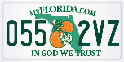 FL license plate 0552VZ