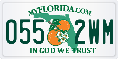 FL license plate 0552WM