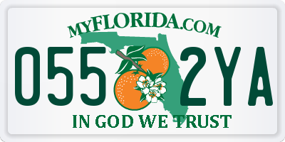 FL license plate 0552YA