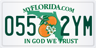 FL license plate 0552YM