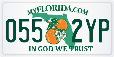 FL license plate 0552YP