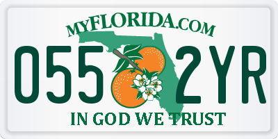 FL license plate 0552YR