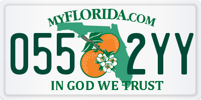 FL license plate 0552YY
