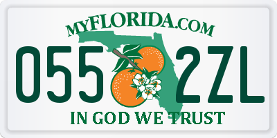 FL license plate 0552ZL