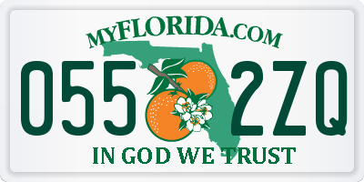 FL license plate 0552ZQ