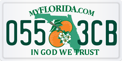 FL license plate 0553CB