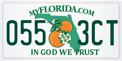 FL license plate 0553CT