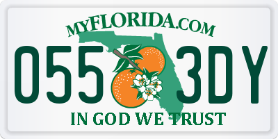 FL license plate 0553DY