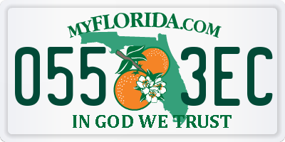 FL license plate 0553EC