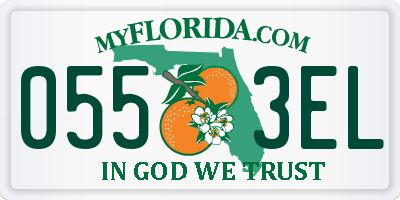 FL license plate 0553EL
