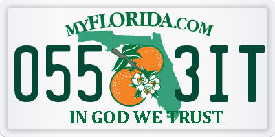 FL license plate 0553IT
