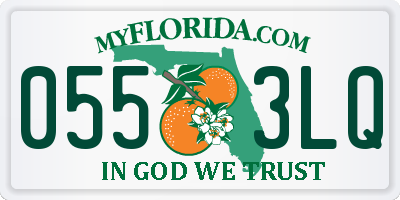 FL license plate 0553LQ