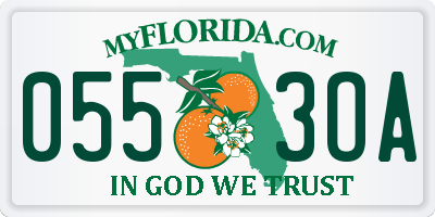 FL license plate 0553OA