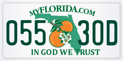 FL license plate 0553OD
