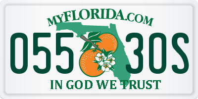 FL license plate 0553OS