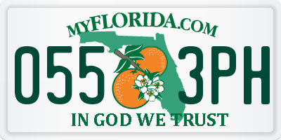 FL license plate 0553PH