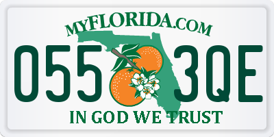 FL license plate 0553QE