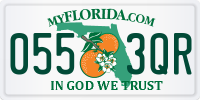 FL license plate 0553QR