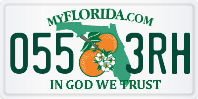 FL license plate 0553RH