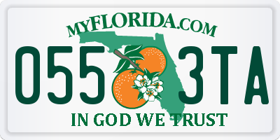 FL license plate 0553TA