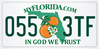 FL license plate 0553TF