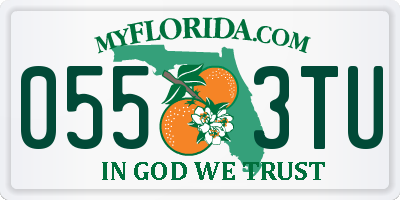 FL license plate 0553TU