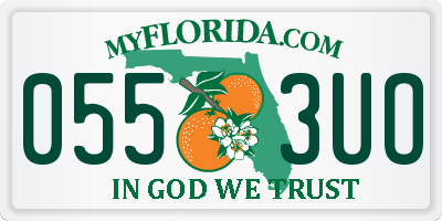 FL license plate 0553UO