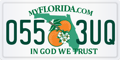 FL license plate 0553UQ