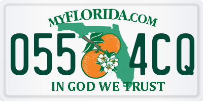 FL license plate 0554CQ