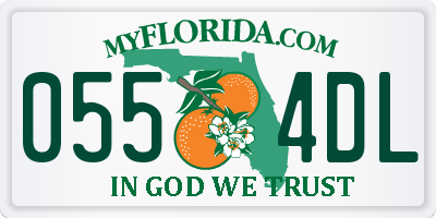 FL license plate 0554DL