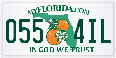 FL license plate 0554IL