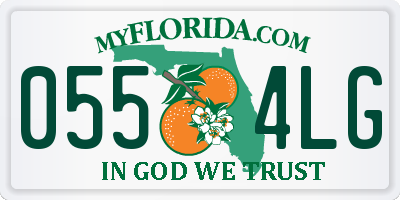 FL license plate 0554LG