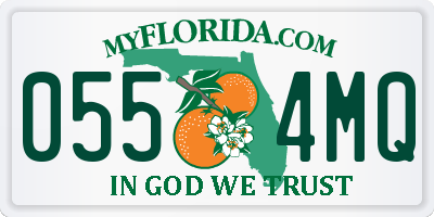 FL license plate 0554MQ