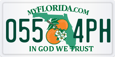 FL license plate 0554PH