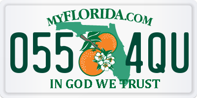 FL license plate 0554QU