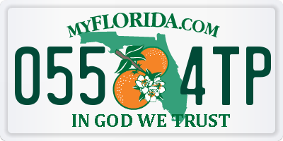FL license plate 0554TP