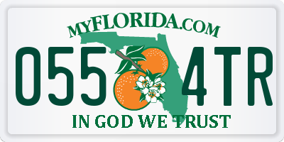FL license plate 0554TR