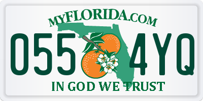 FL license plate 0554YQ