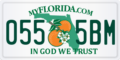 FL license plate 0555BM