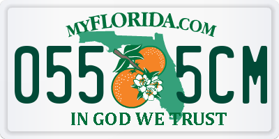 FL license plate 0555CM