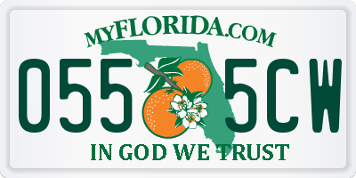 FL license plate 0555CW
