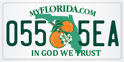 FL license plate 0555EA
