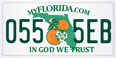 FL license plate 0555EB