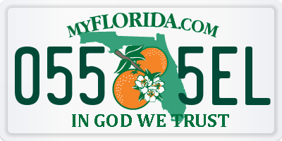 FL license plate 0555EL